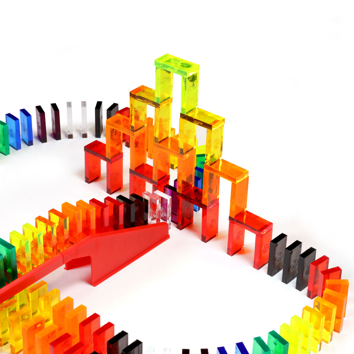 Bulk Dominoes Artisan Kit clear pyramid
