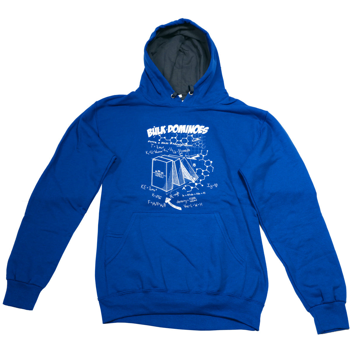 blue tech hoodie front