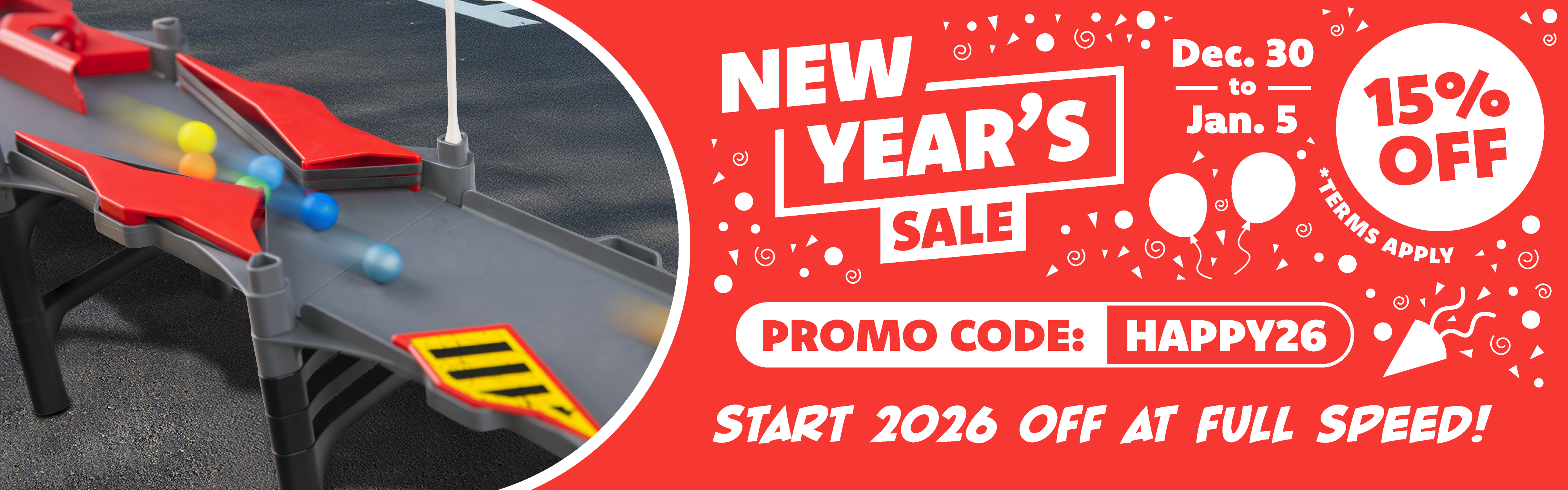 New Year 2026 use code happy26 for 15 percent off