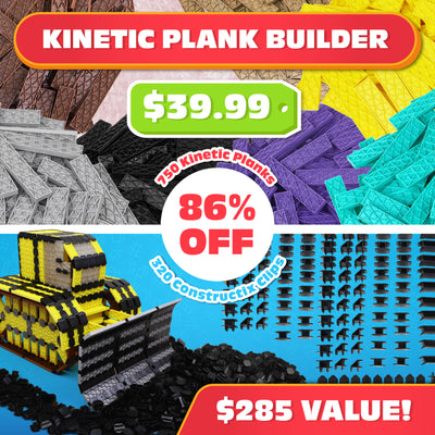 Kinetic plank builder bundle 750 kinetic planks and 320 constructix clips rare deal when gone they are gone