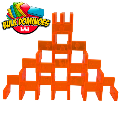 Clear neon orange bright and clear