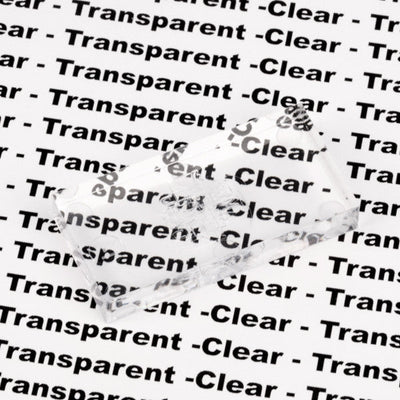 Clear Transparent Single Closeup