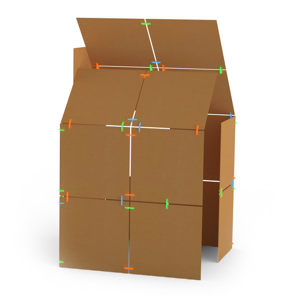 Box Lox card board fortress of clips