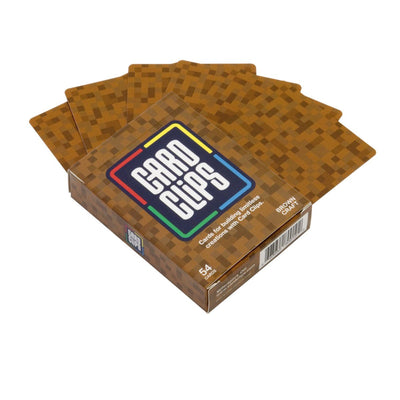 Card Clips Cards Pixel Bitcraft Brown Craft