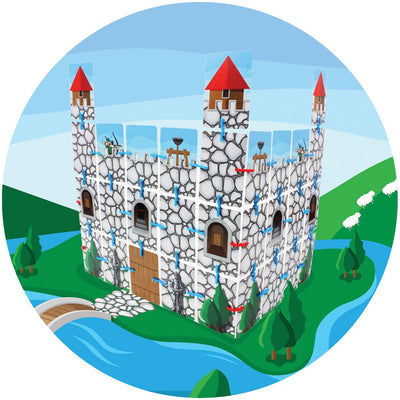 Creative Card Builder Castle Colorful landscape